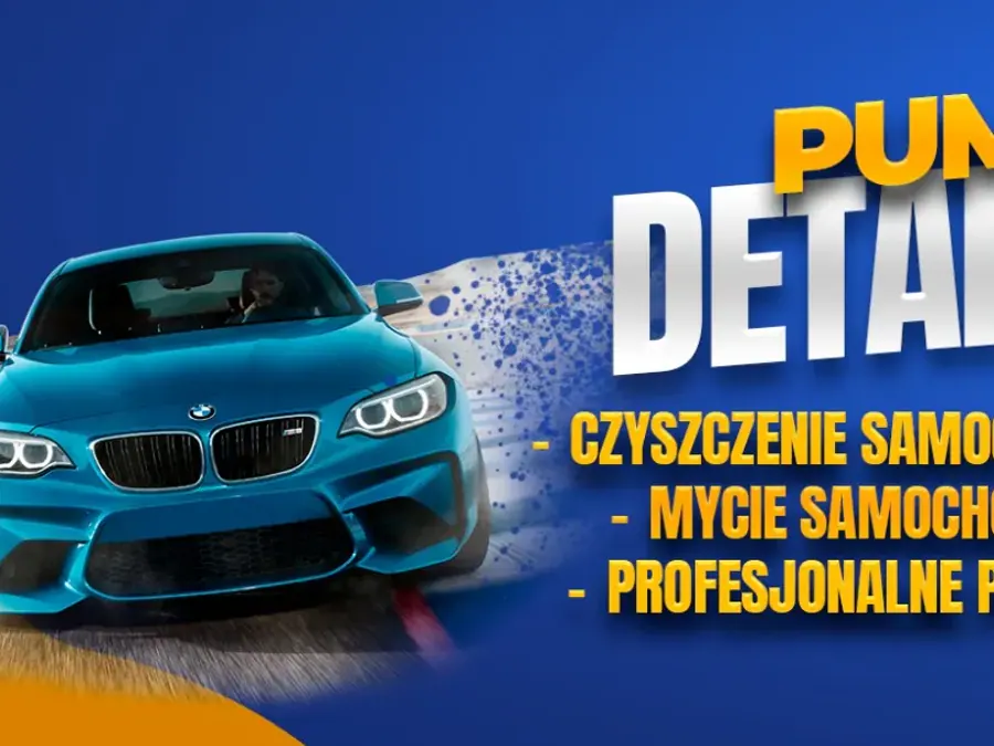 Projekt baneru reklamowego Kraków — Pumpdetailing | Geometry Graphics