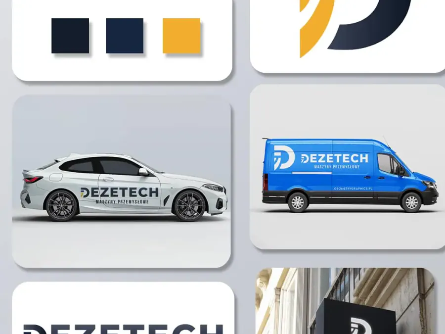 Projekt logo Kraków — Dezetech Usługi Przemysłowe | Geometry Graphics