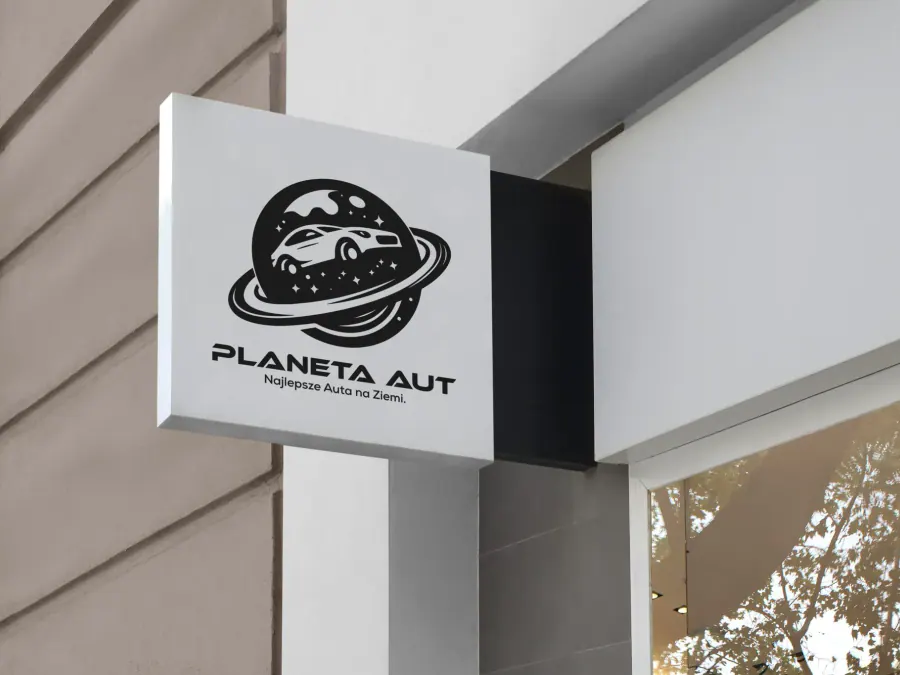 Projekt logo Kraków — Planeta Aut Motoryzacja | Geometry Graphics