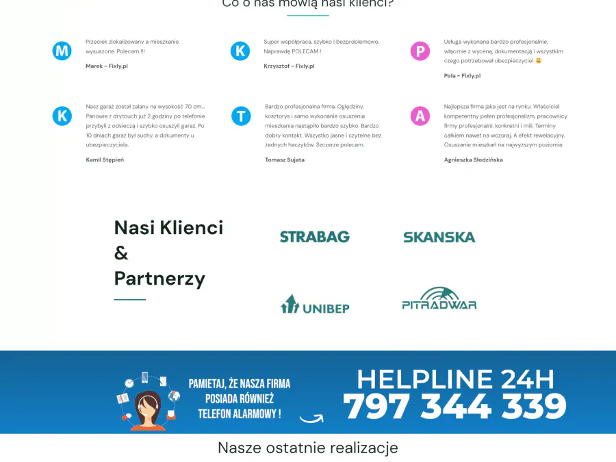 Projekt strony internetowej Kraków — DryTouch Team | Geometry Graphics