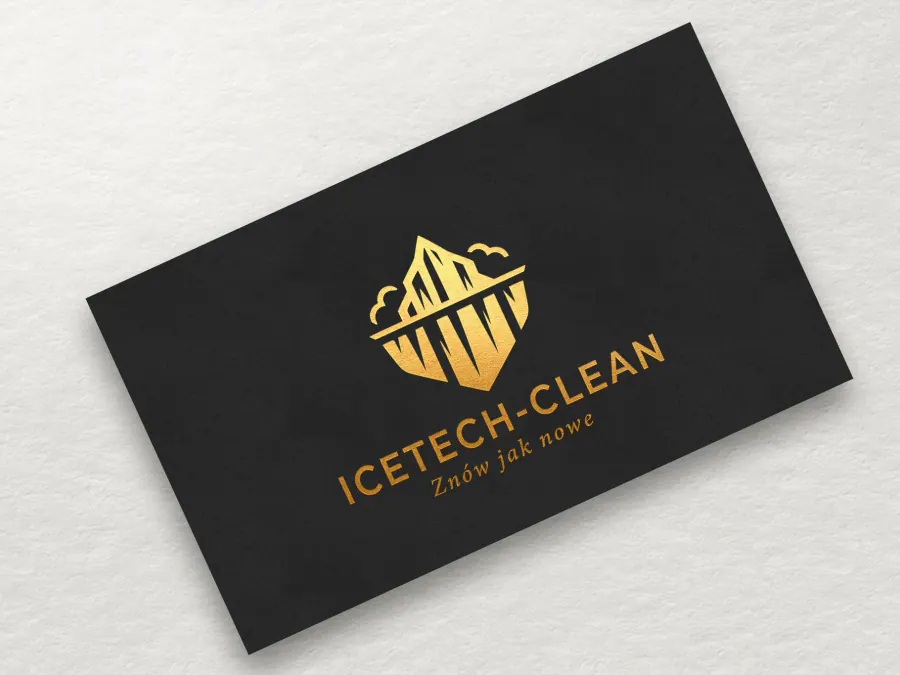 Projekt wizytówki Kraków — IceTech Clean Czyszczenie Lodem | Geometry Graphics