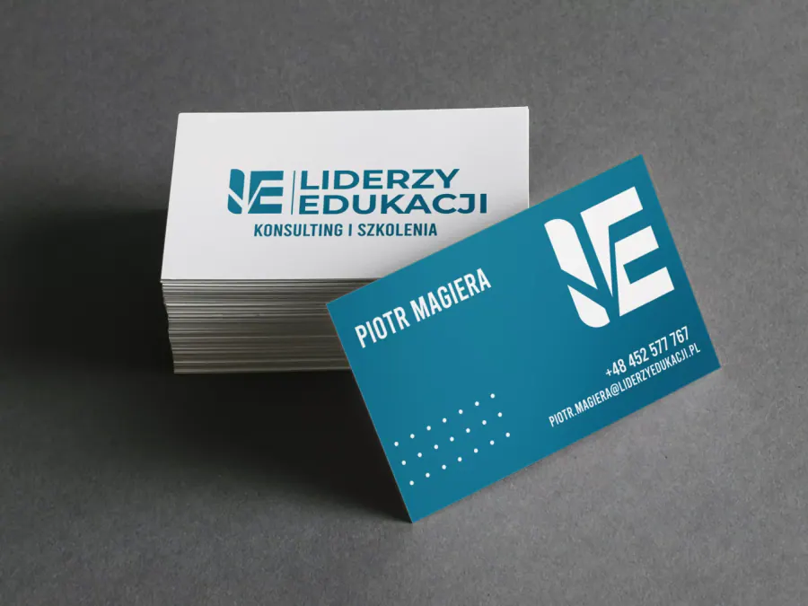 Projekt wizytówki Kraków — Liderzy Edukacji | Geometry Graphics
