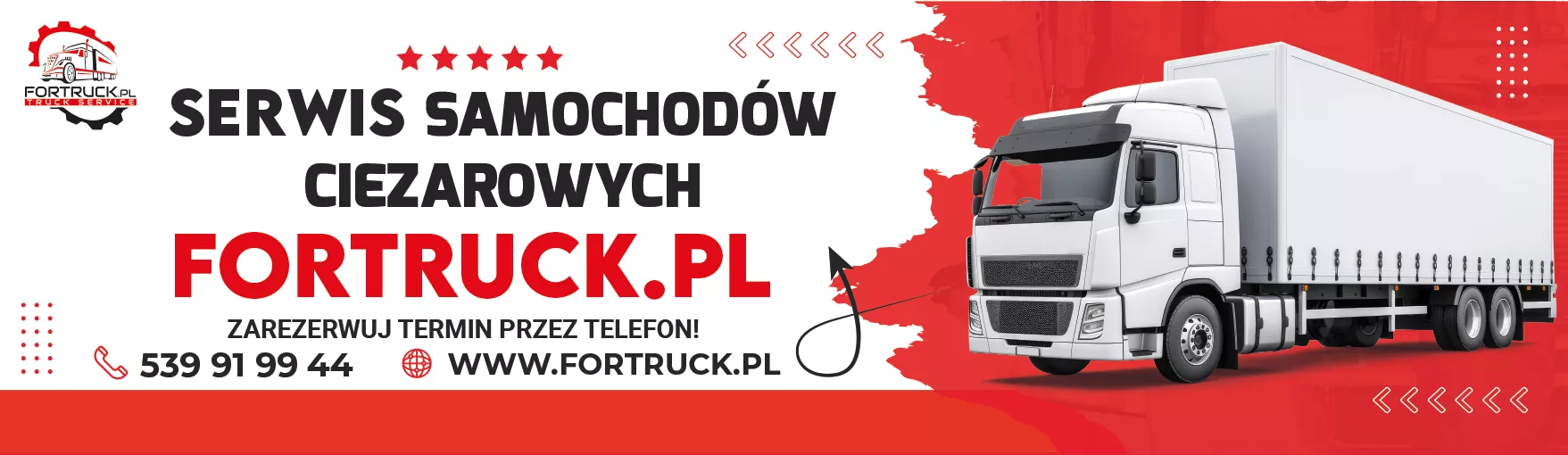Baner reklamowy Fortruck — projekt baneru Kraków | Geometry Graphics