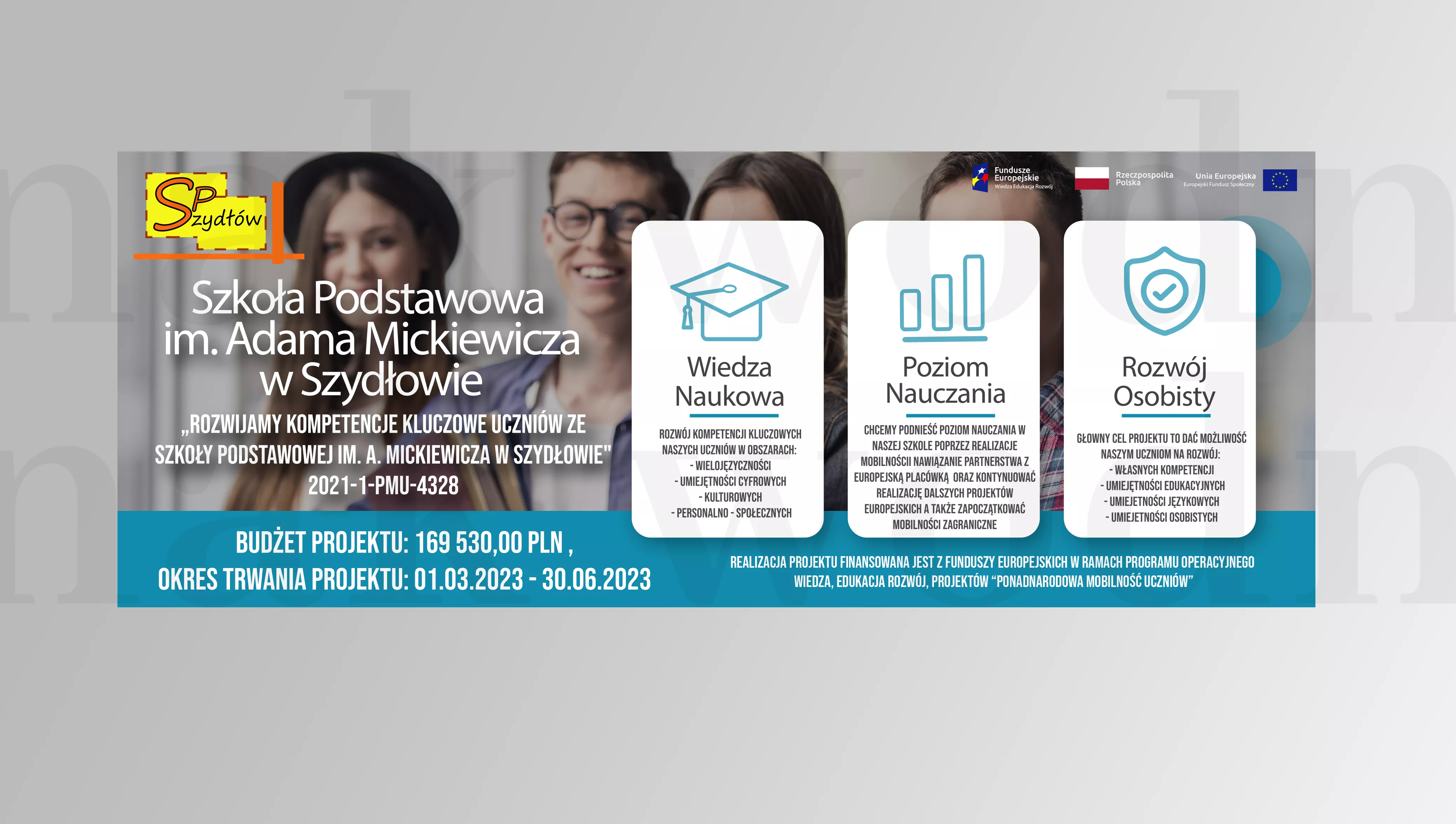 Baner reklamowy Szkoła — projekt baneru Kraków | Geometry Graphics