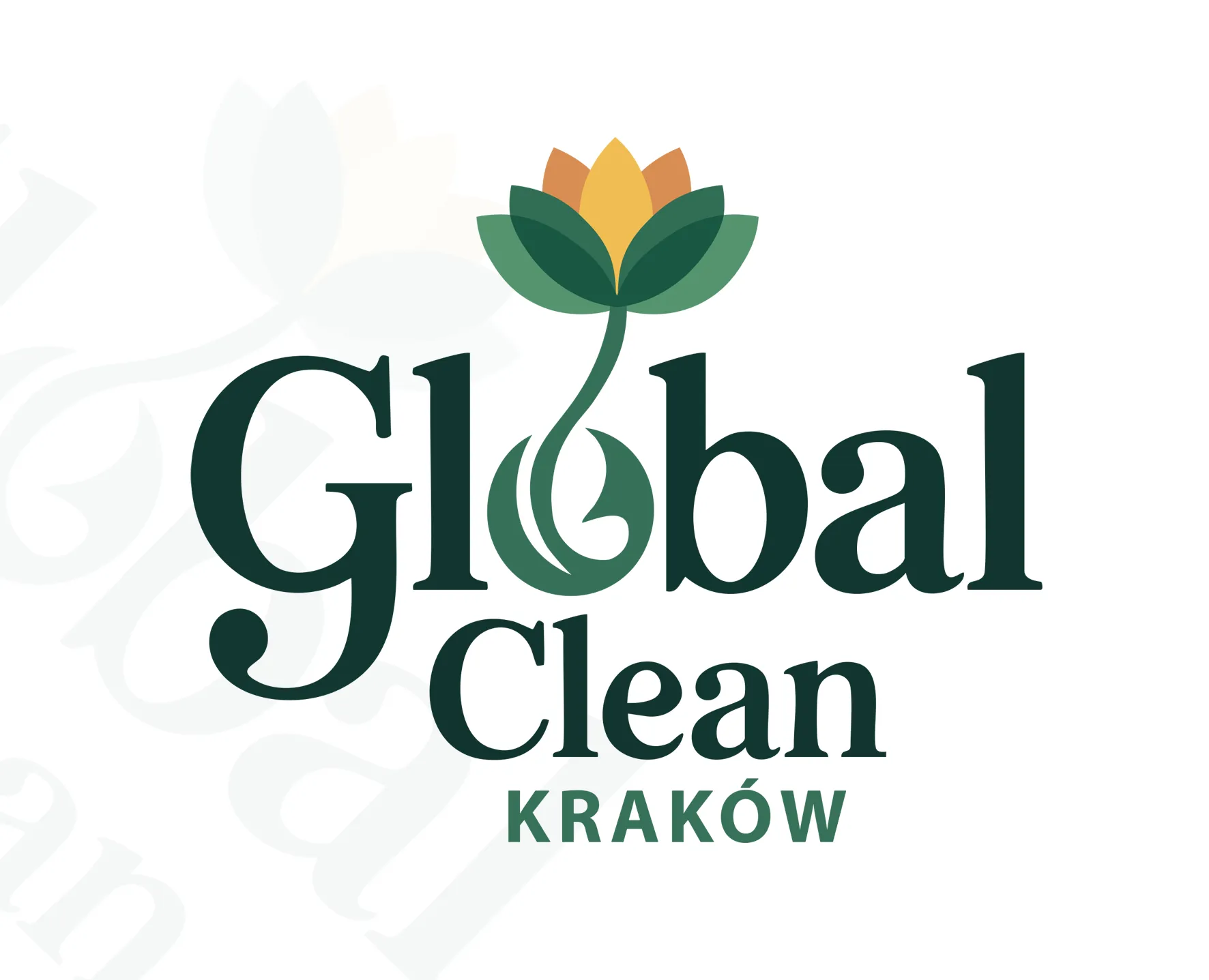 Projekt logo Kraków — Global Clean Firma Sprzątająca | Geometry Graphics