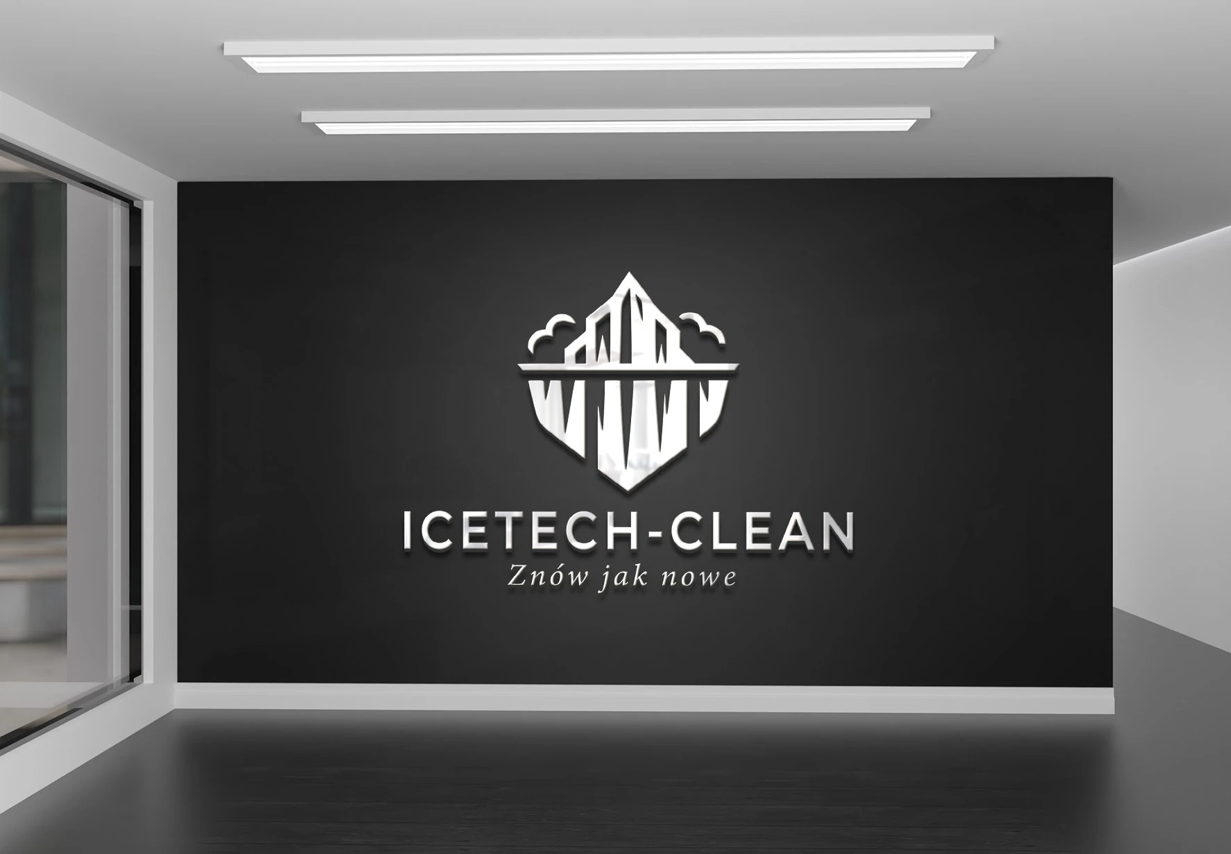 Projekt logo Kraków — IceTech Clean Usługi Czyszczenia | Geometry Graphics