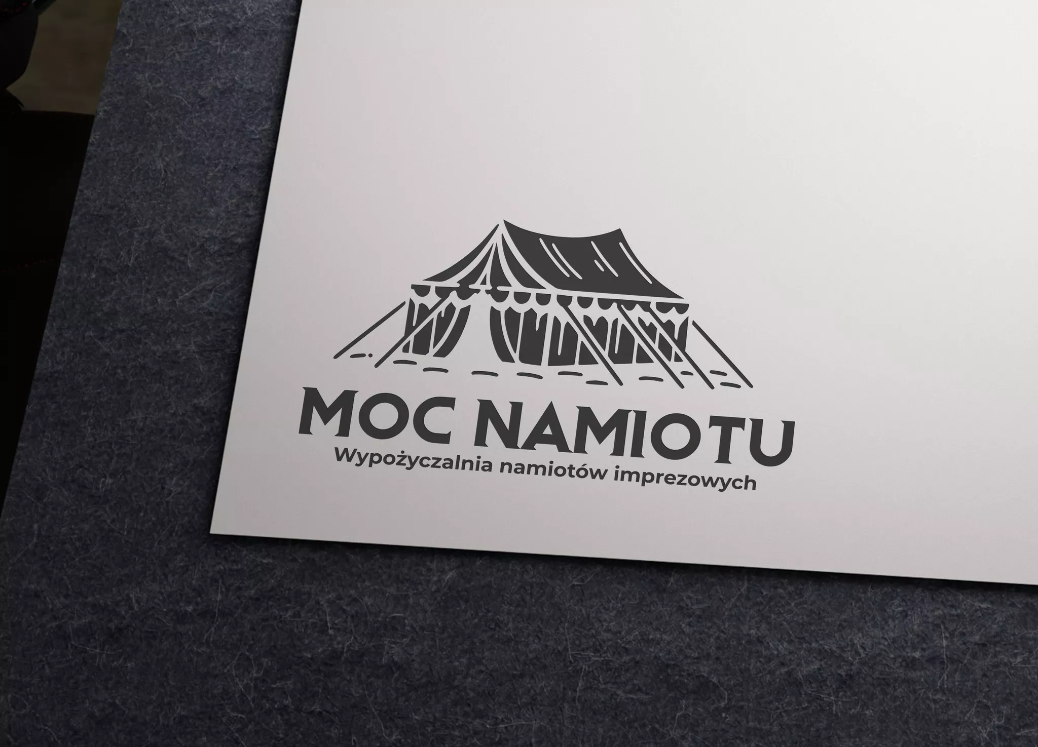 Projekt logo Kraków — Moc Namiotu Wypożyczalnia Namiotów | Geometry Graphics