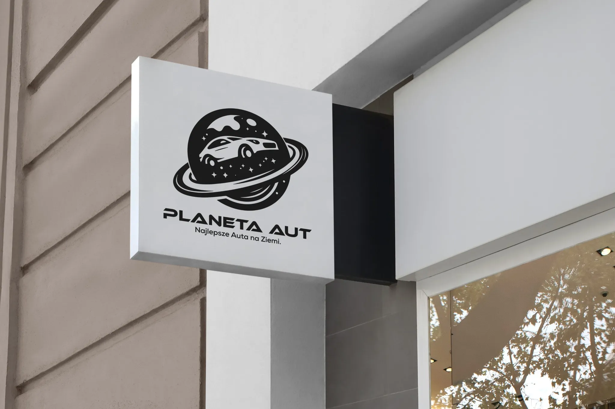 Projekt logo Kraków — Planeta Aut Motoryzacja | Geometry Graphics