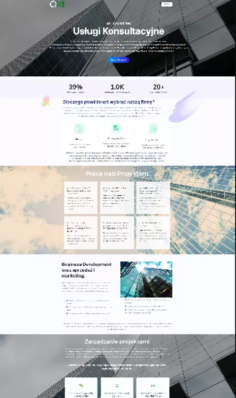 Projekt strony internetowej Kraków - QS Consulting