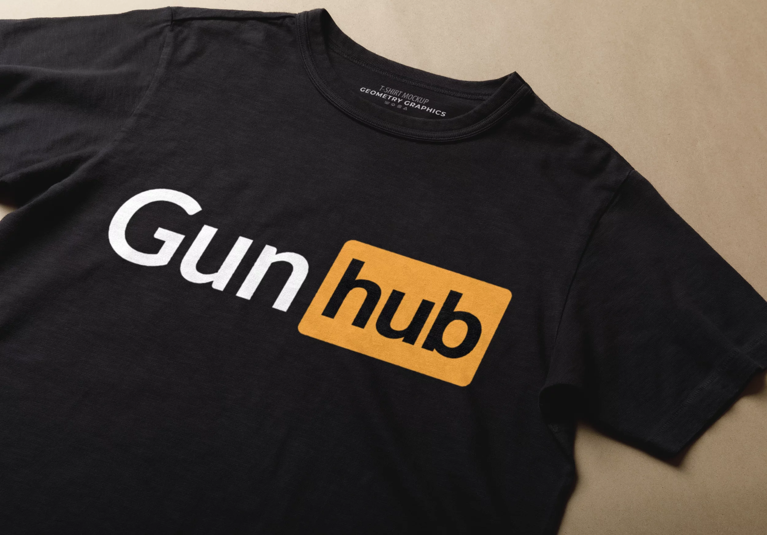 Wizualizacja produktu Kraków - Koszulka Reklamowa Gunhub Kraków — wizualizacja produktu (Kraków) - Geometry Graphics