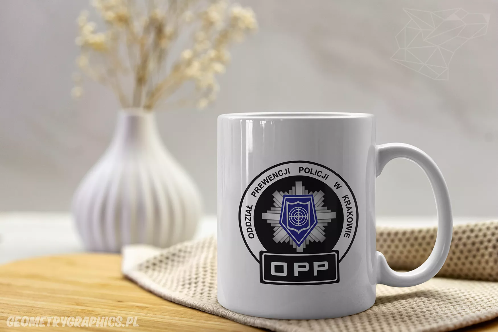 Wizualizacja produktu Kraków - OPP Kraków Kubek Projekt Graficzny — wizualizacja produktu (Kraków) - Geometry Graphics