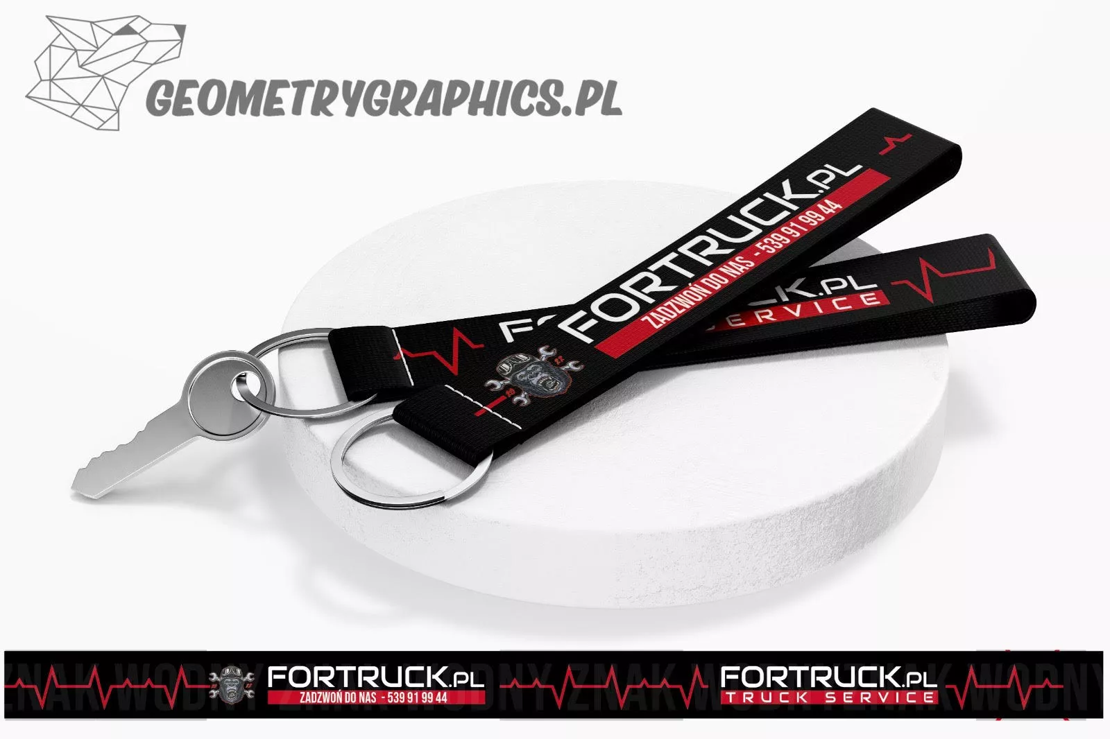 Wizualizacja produktu Kraków - Smyczyki Reklamowe Mechanika Fortruck — wizualizacja produktu (Kraków) - Geometry Graphics