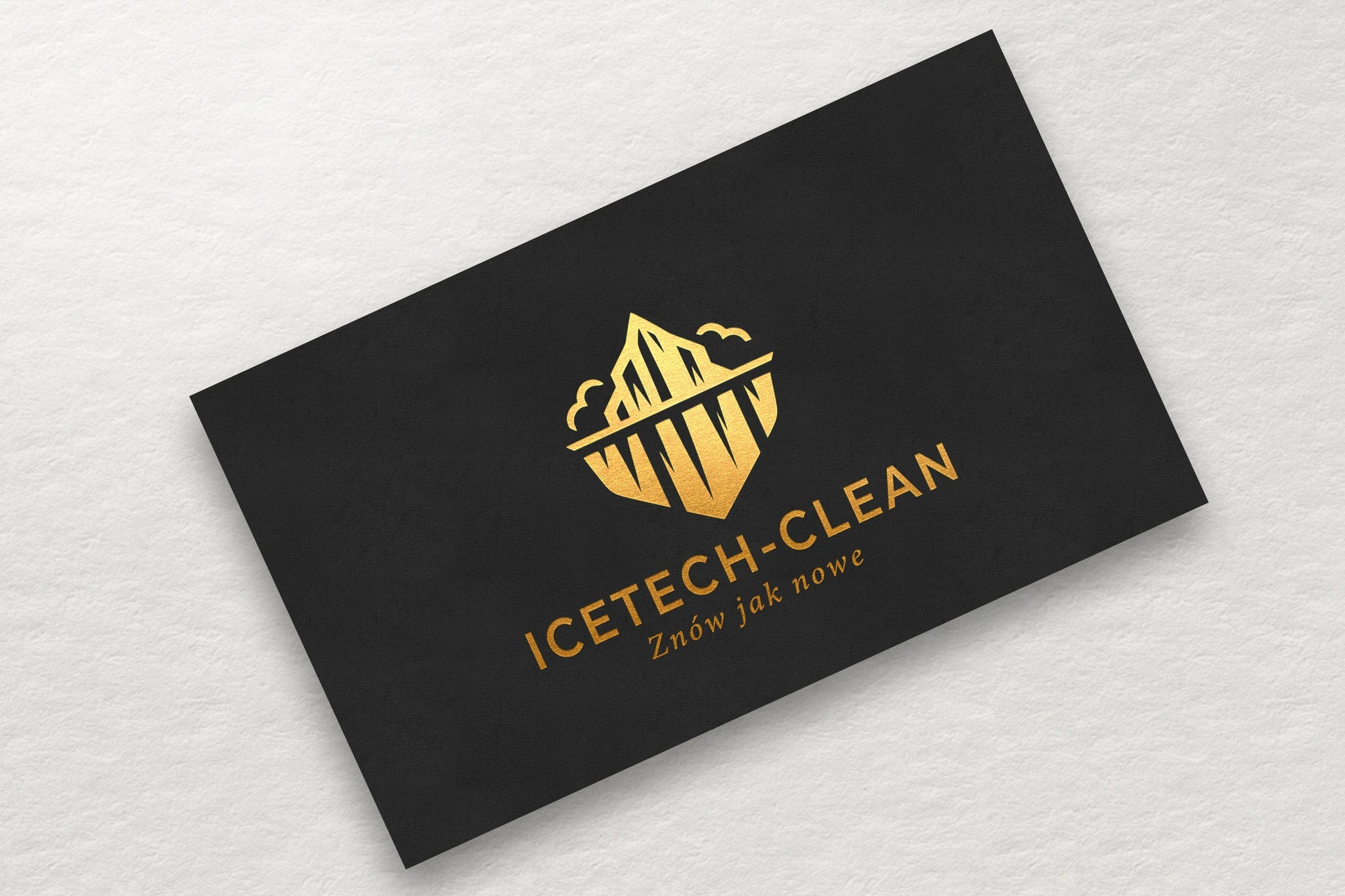 Projekt wizytówki Kraków - Icetech Clean Czyszczenie Lodem Kraków - Geometry Graphics