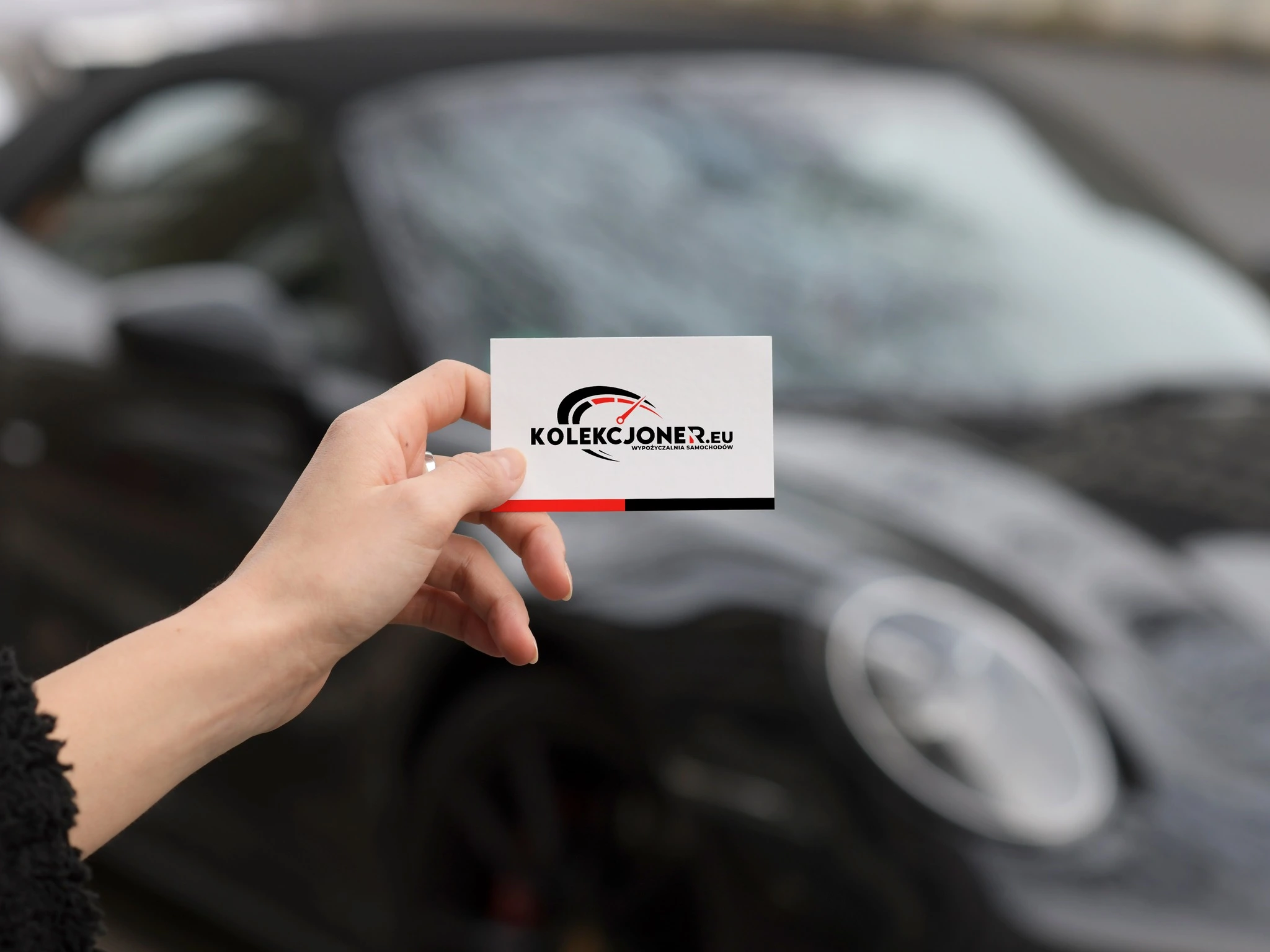 Projekt wizytówki Kraków - Wynajem Samochodów Kolekcjoner Kraków - Geometry Graphics